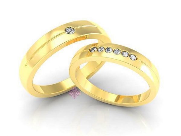 nhẫn cưới vàng 18k